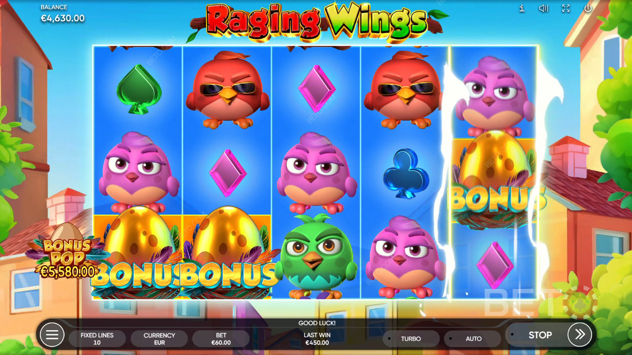 Raging Wings Recenzia od BETO Slots