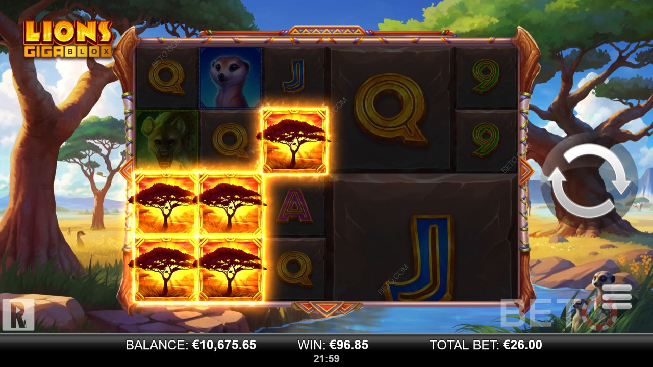 Lions GigaBlox Recenzia od BETO Slots