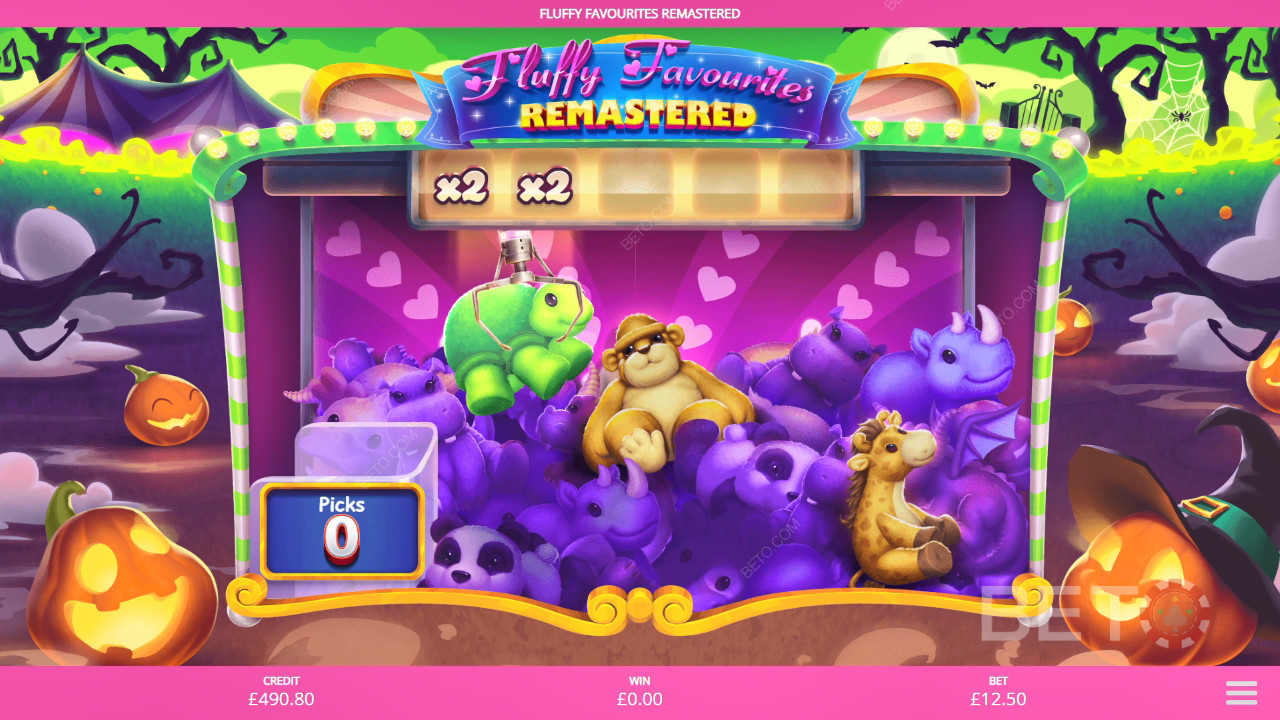 Vysvetlenie bonusových funkcií v hre Fluffy Favourites Remastered by Eyecon