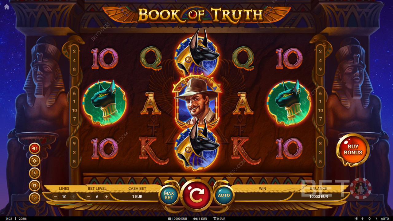 Book of Truth video automat s dvoma typmi roztočení zdarma s expandujúcimi symbolmi