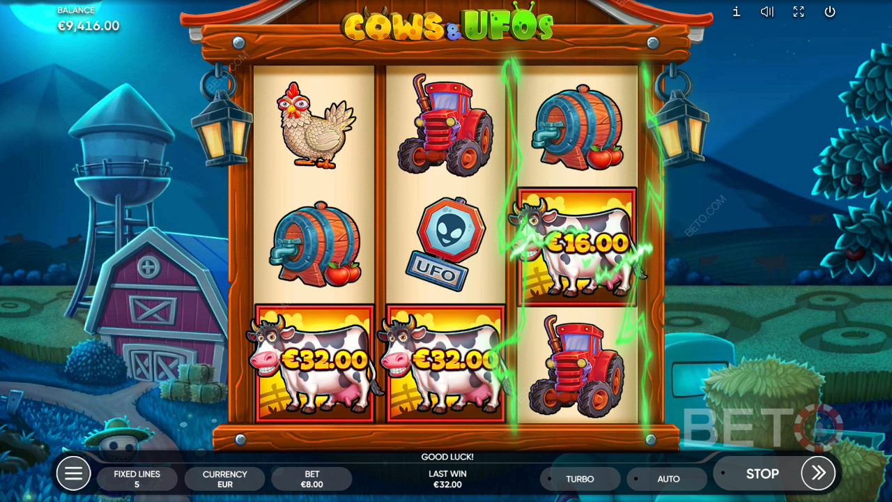 Cows & UFOs Review by BETO Slots
