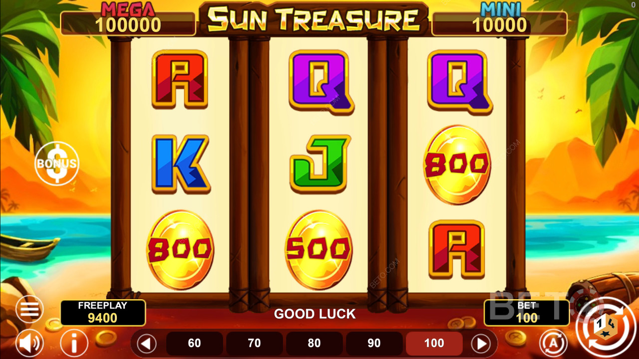 Sun Treasure Hold & Win Review by BETO Slots