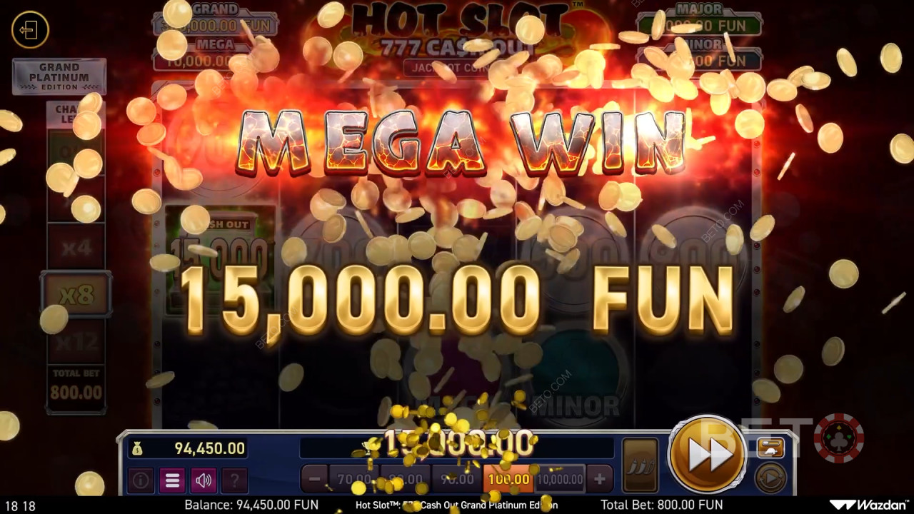 Vyhrajte 3 000x Vašu stávku v Hot Slot: 777 Cash Out Grand Platinum Edition Slot Online!