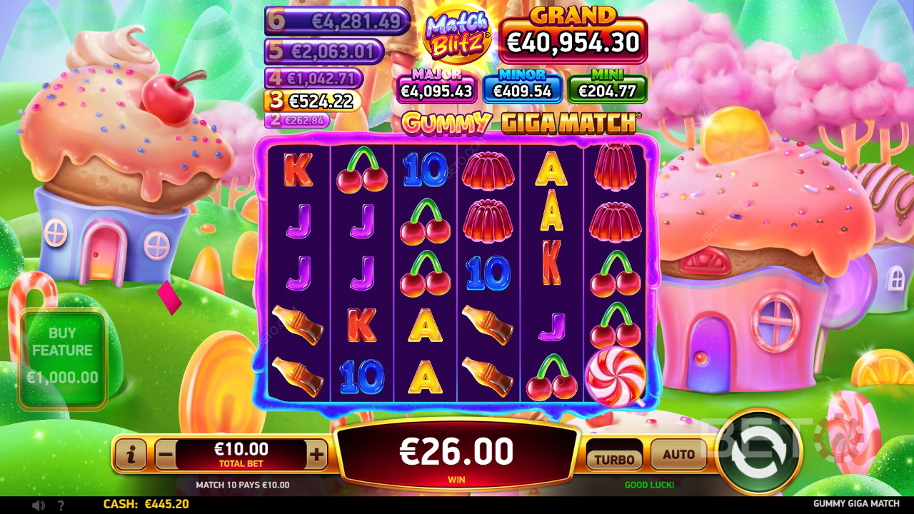 Ako hrať hru Gummy Giga Match od spoločnosti RubyPlay