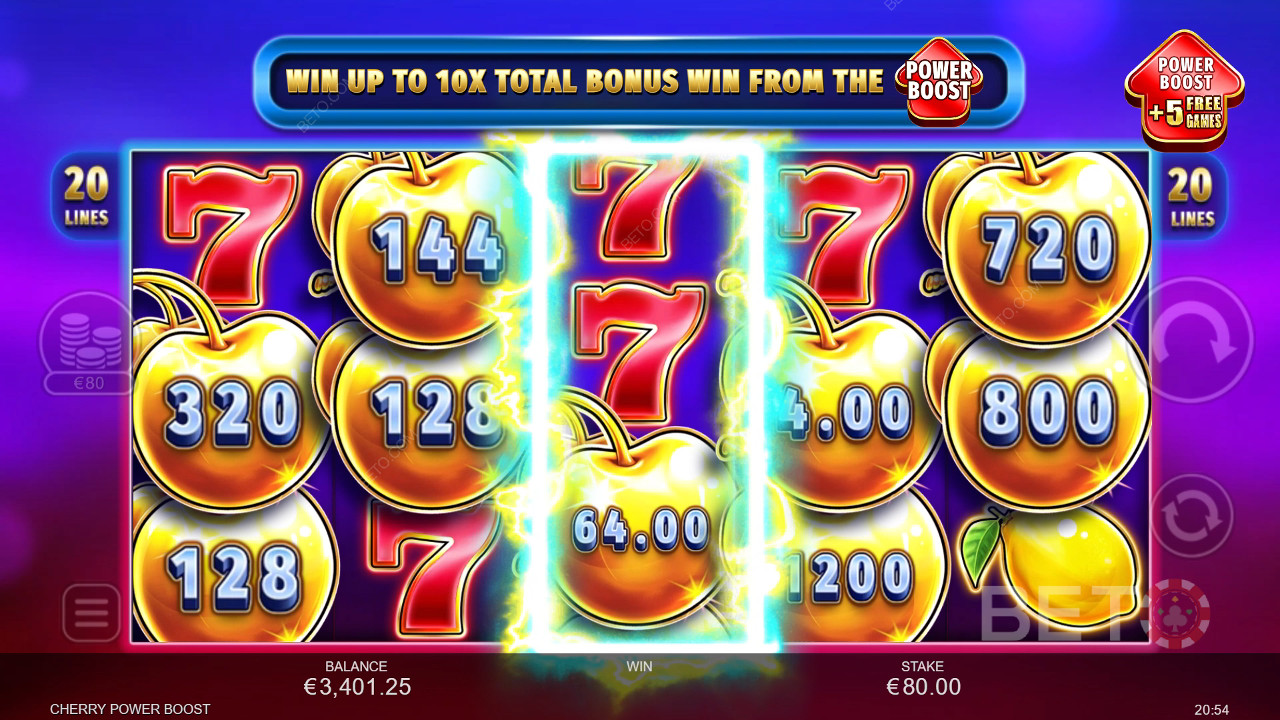 Cherry Power Boost Recenzia od BETO Slots
