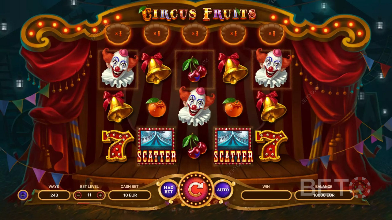Pútavé nastavenie ovládania v Circus Fruits