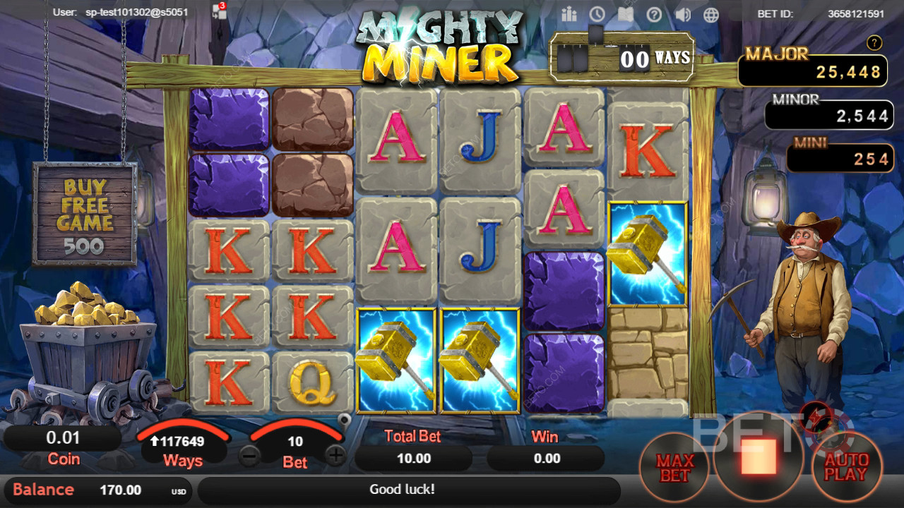 Mighty Miner Recenzia od BETO Slots