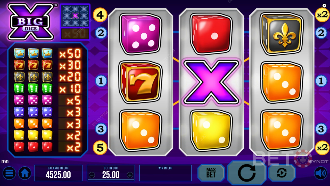 Big X Dice Hrať Zadarmo