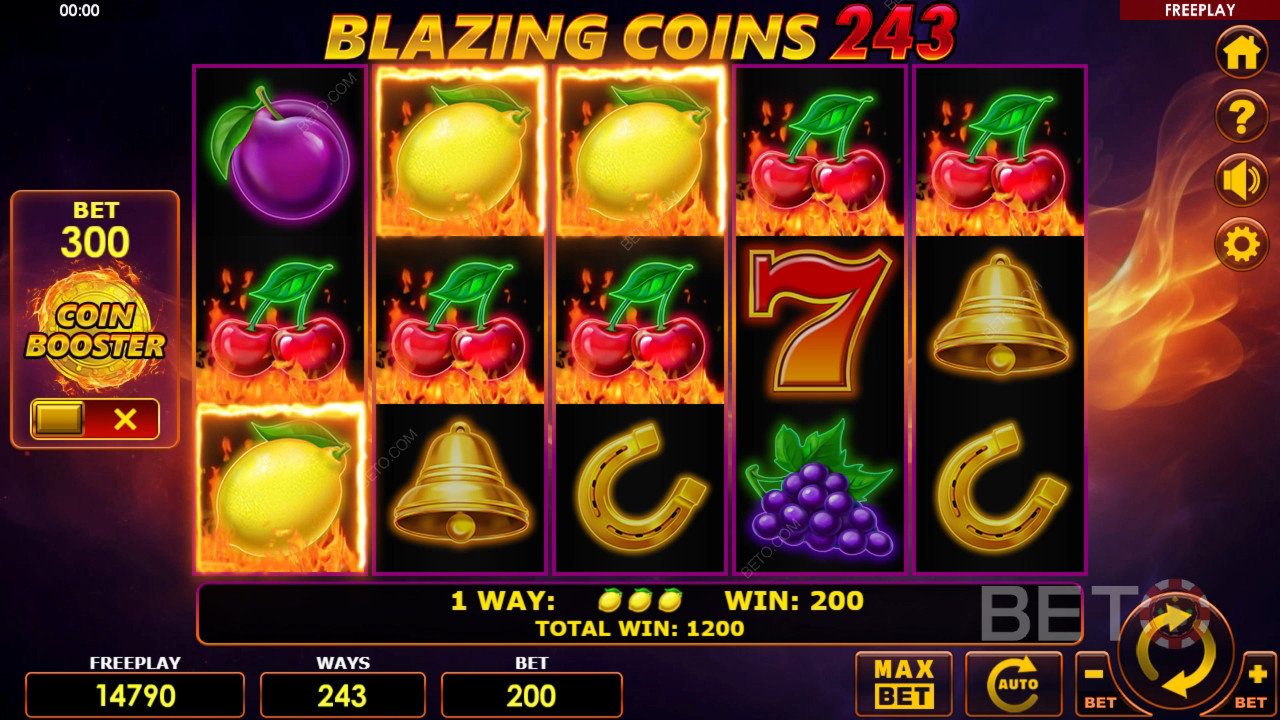 Blazing Coins 243 Recenzia od BETO Slots