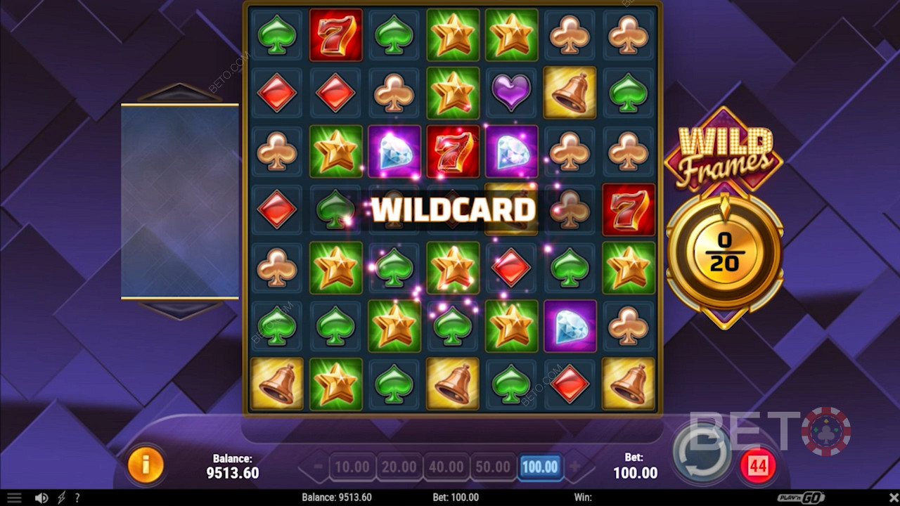 Bonus Wildcard v online slote Wild Frames
