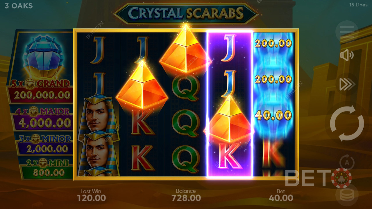 Crystal Scarabs Recenzia od BETO Slots