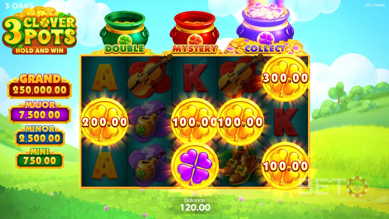 3 Clover Pots Recenzia od BETO Slots
