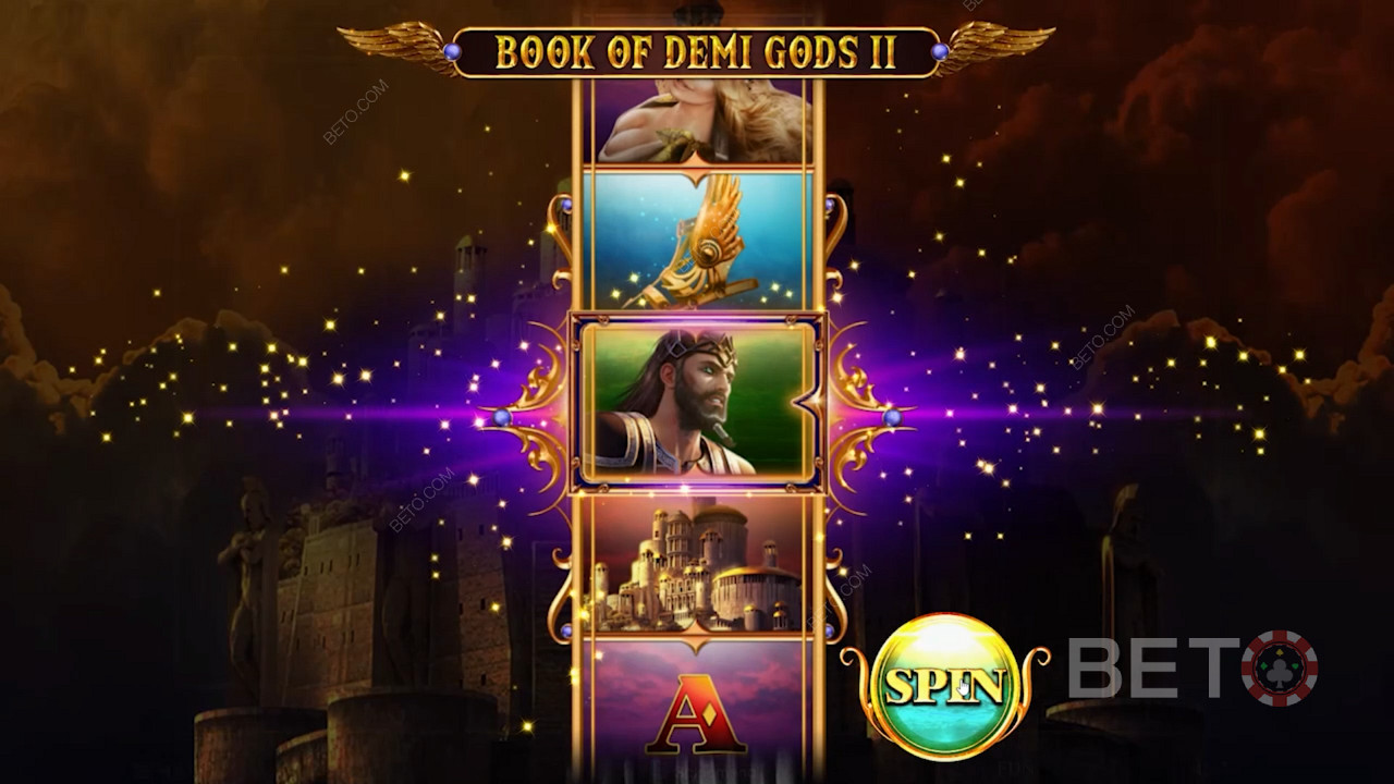 Výber rozširujúceho symbolu v hre Book Of Demi Gods 2