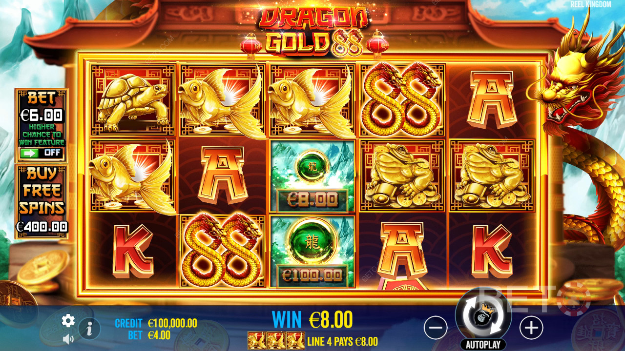 Mali by ste hrať Dragon Gold 88?