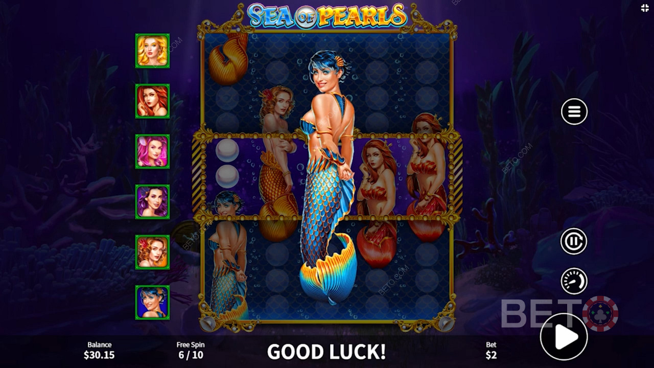 Zmeniť typ symbolu morskej panny na symbol Mystery nazbieraním 50 perál v hrách zdarma