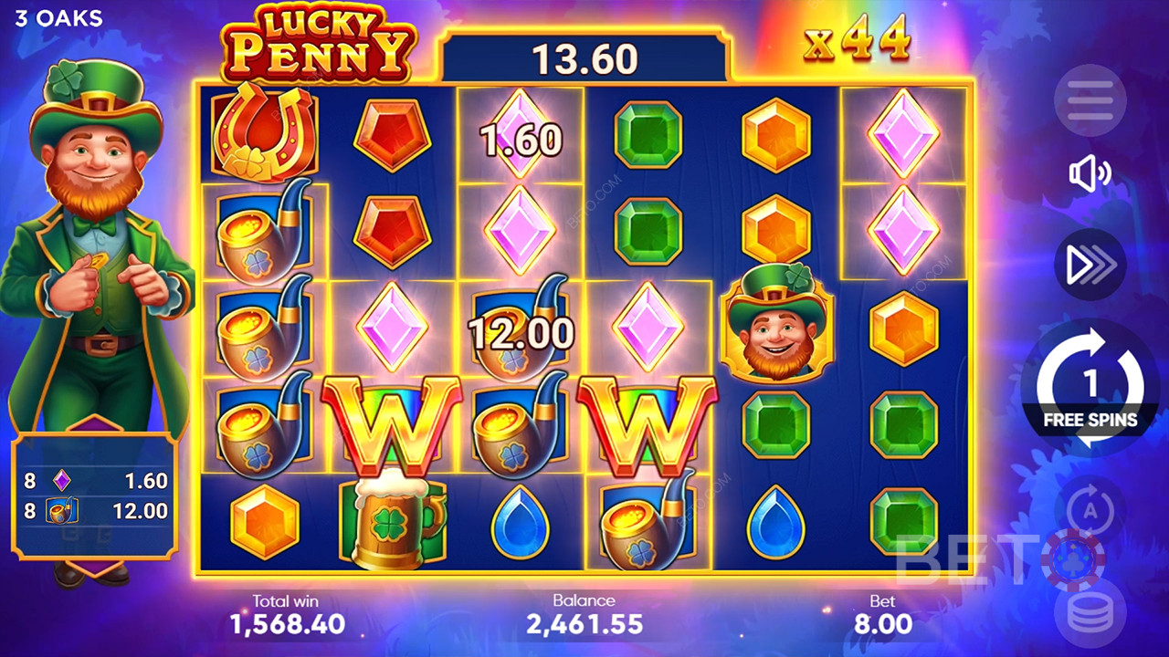 Vysvetlenie bonusových funkcií v hre Lucky Penny od 3 Oaks Gaming