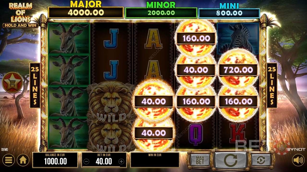Realm of Lions Recenzia od BETO Slots