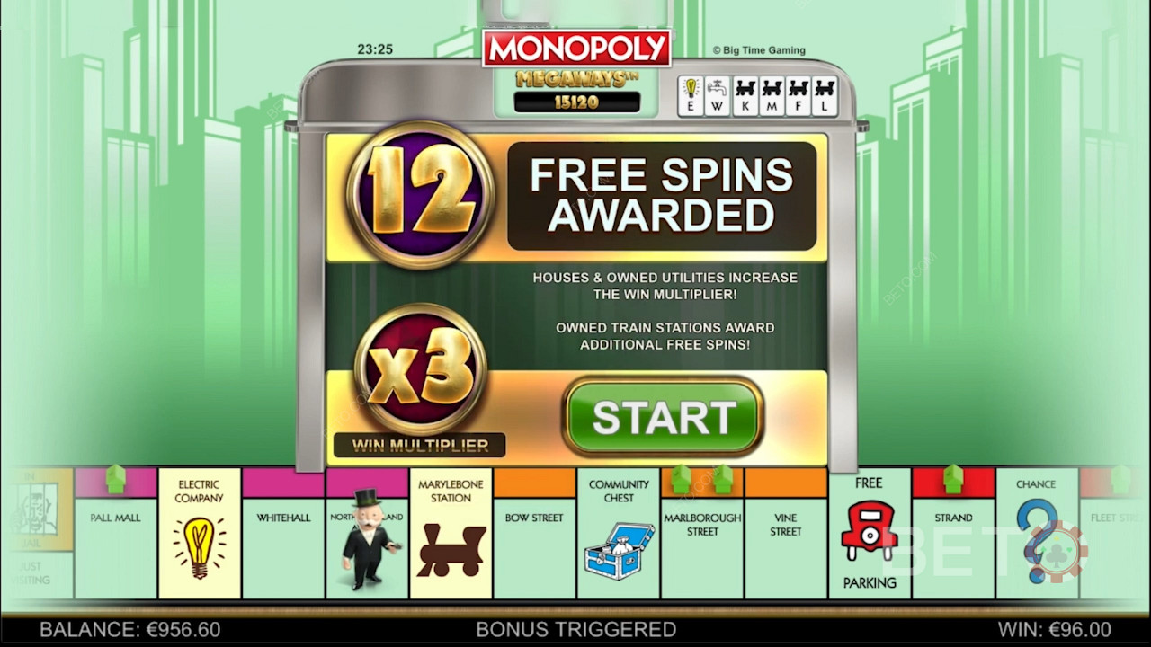 Funkcia Free Spins a ďalšie boostery v Monopoly Megaways
