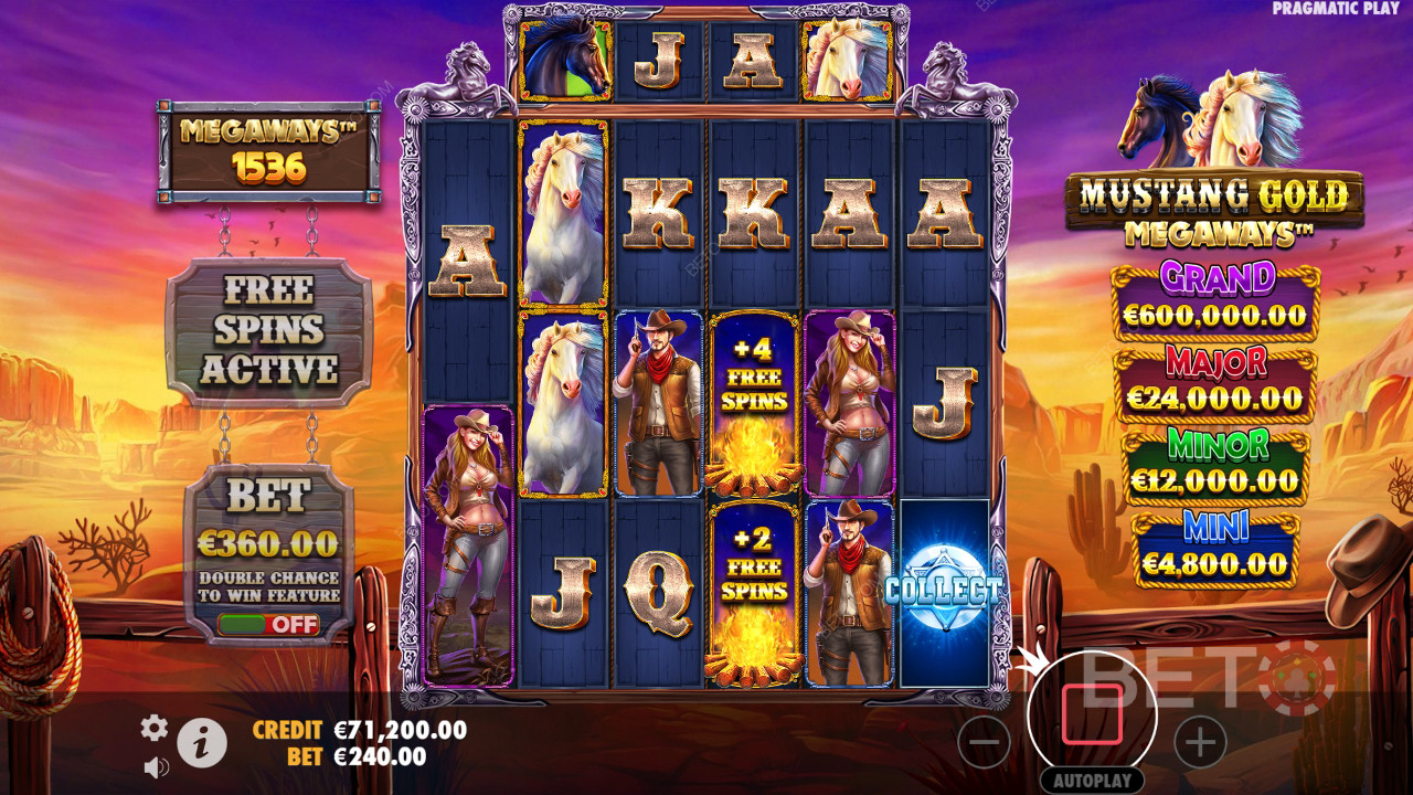 Mustang Gold Megaways Recenzia od BETO Slots