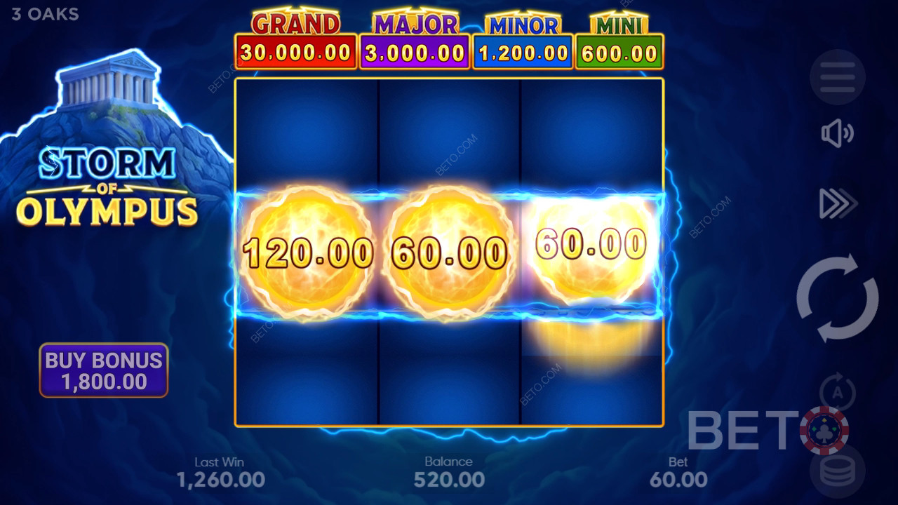 Storm of Olympus Recenzia od BETO Slots