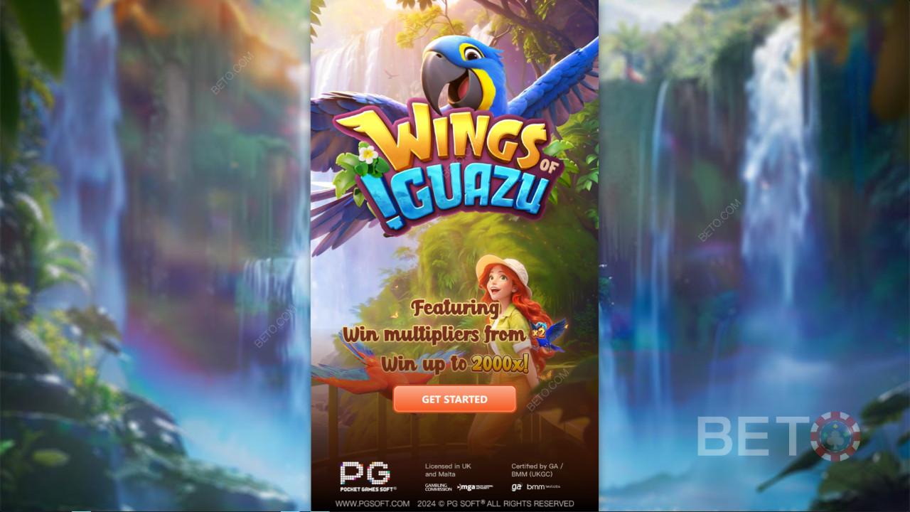 Vyhrajte 2 000-násobok svojej stávky v online automate Wings of Iguazu!
