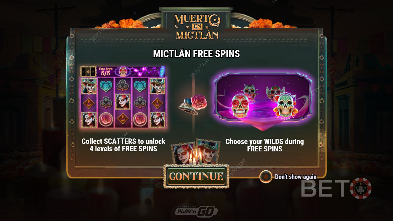 Úvodná obrazovka hry Muerto En Mictlan