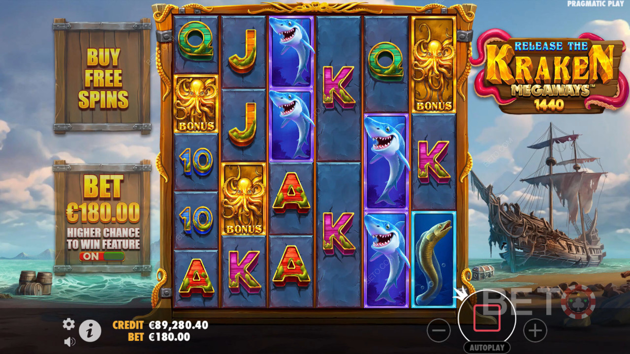 Uvoľnite Krakena Megaways Recenzia od BETO Slots