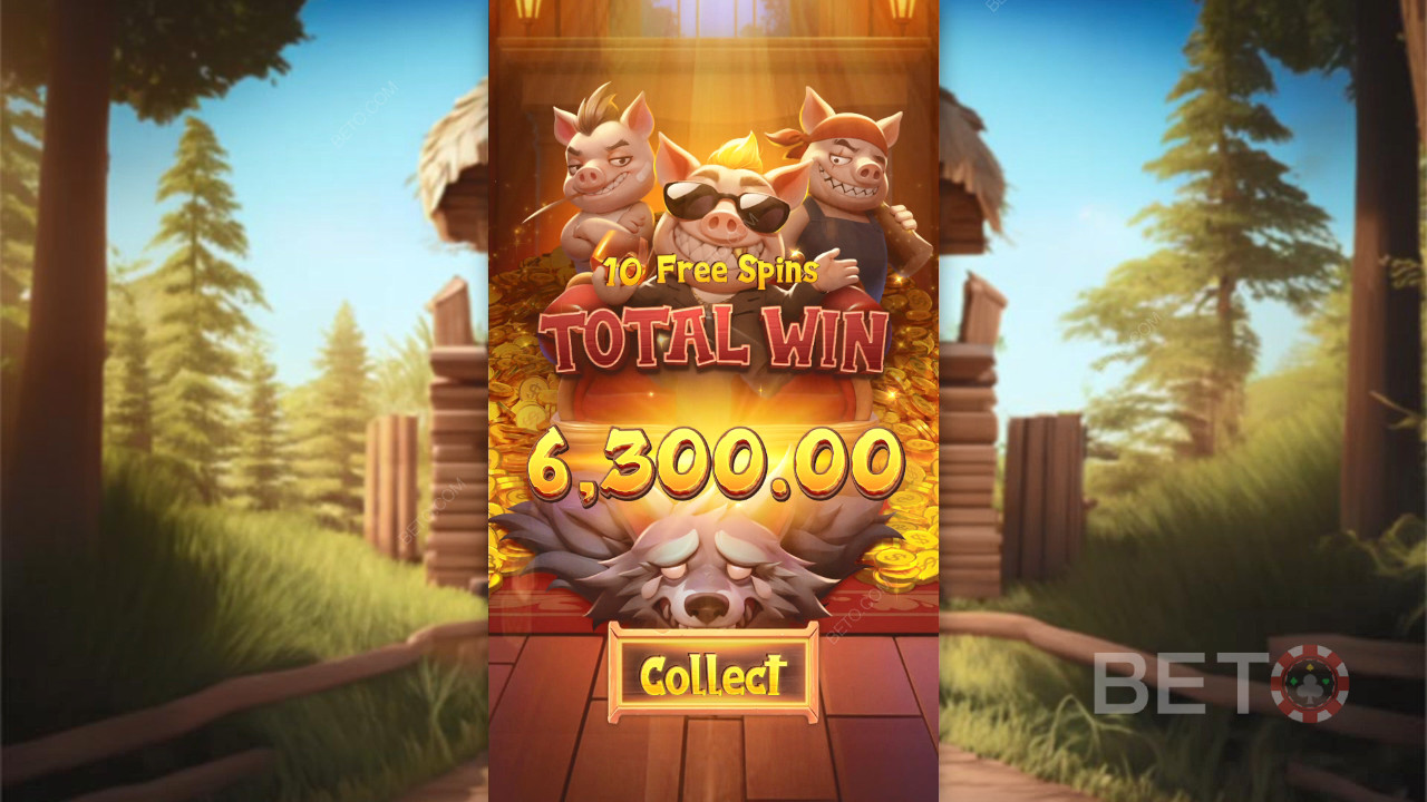 Vyhrajte 2 500-násobok svojej stávky v automate Three Crazy Piggies!