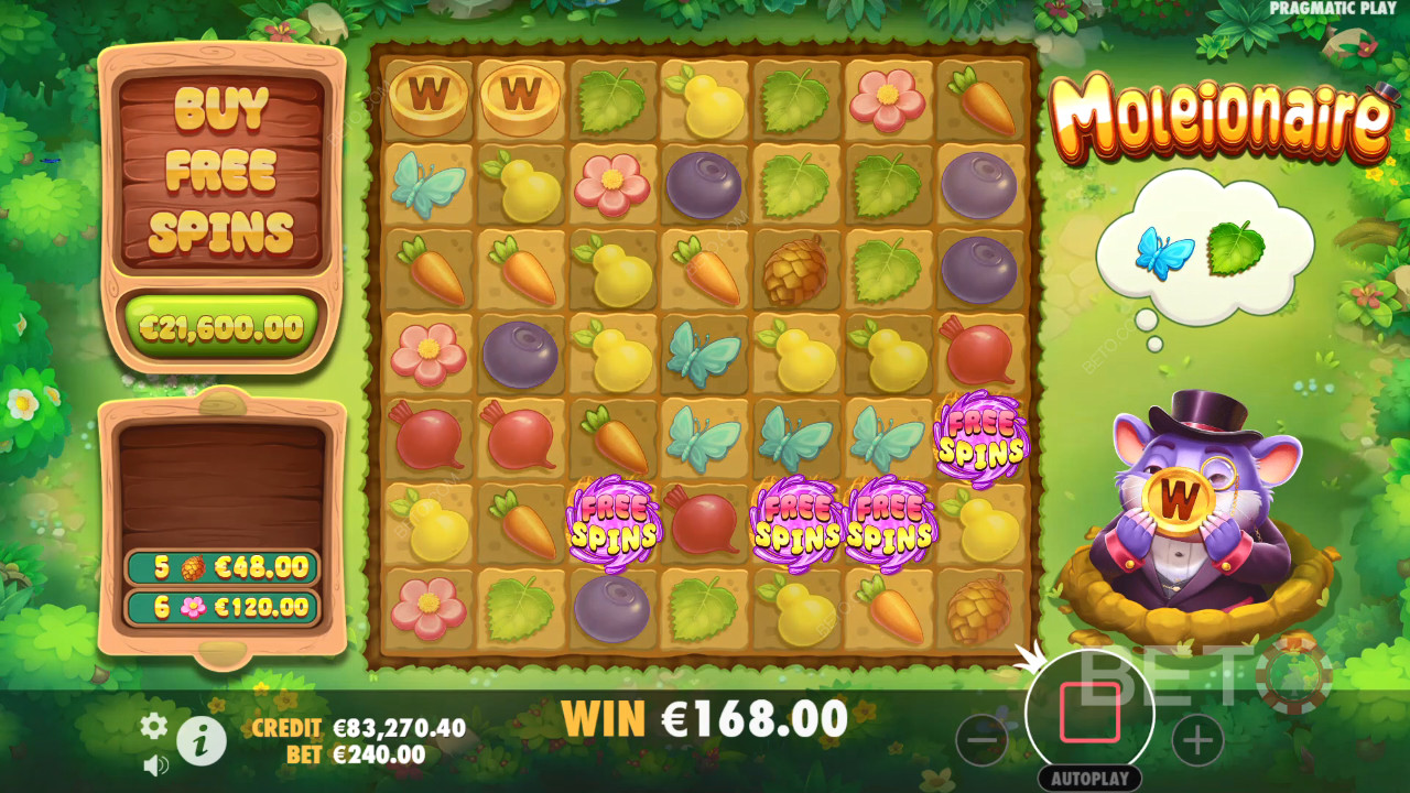 Moleionaire Recenzia od BETO Slots