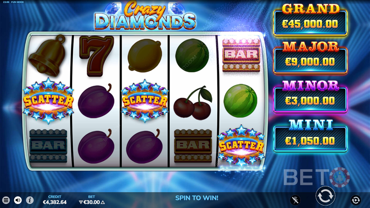 Crazy Diamonds Recenzia od BETO Slots