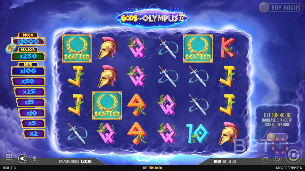 Gods of Olympus IV Recenzia od BETO Slots