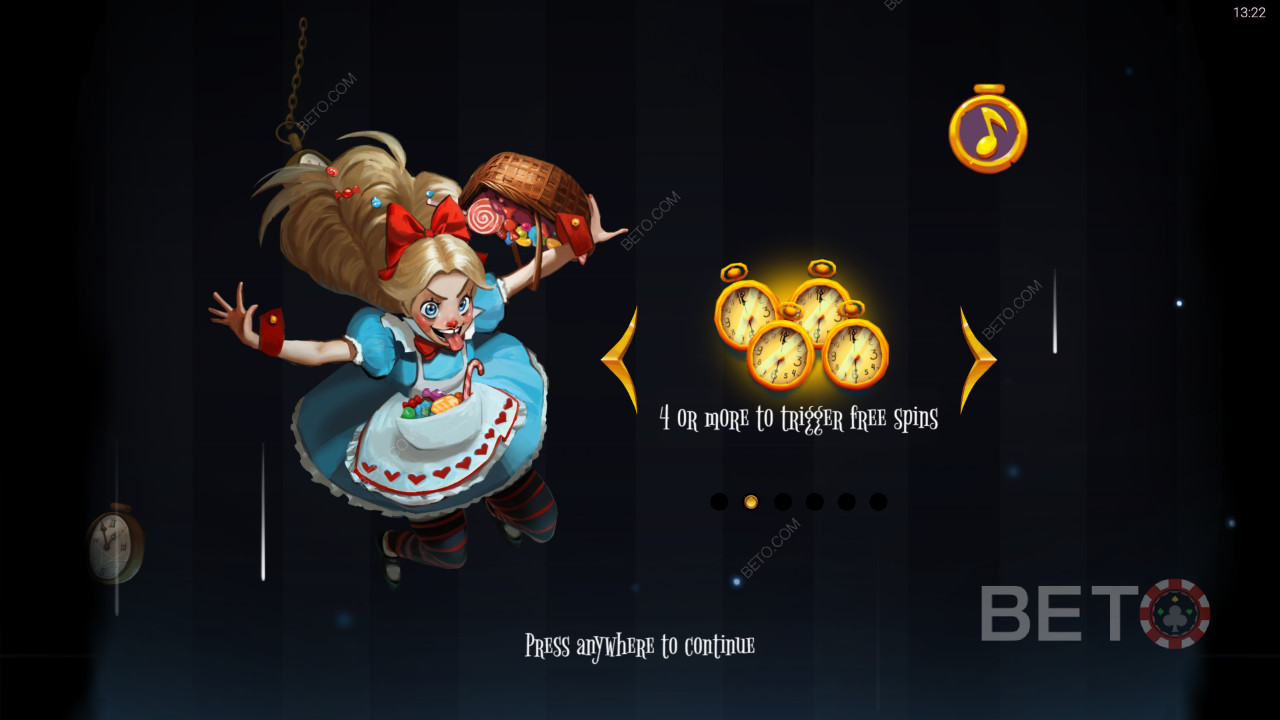 Vysvetlenie bonusových funkcií v hre Greedy Alice Peter and Sons