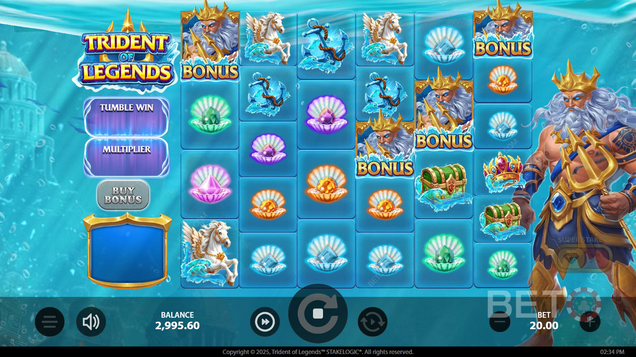 Trident of Legends Recenzia od BETO Slots