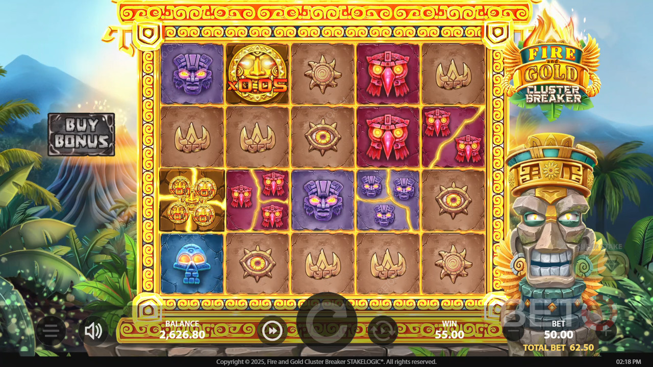 Fire and Gold Cluster Breaker Recenzia od BETO Slots
