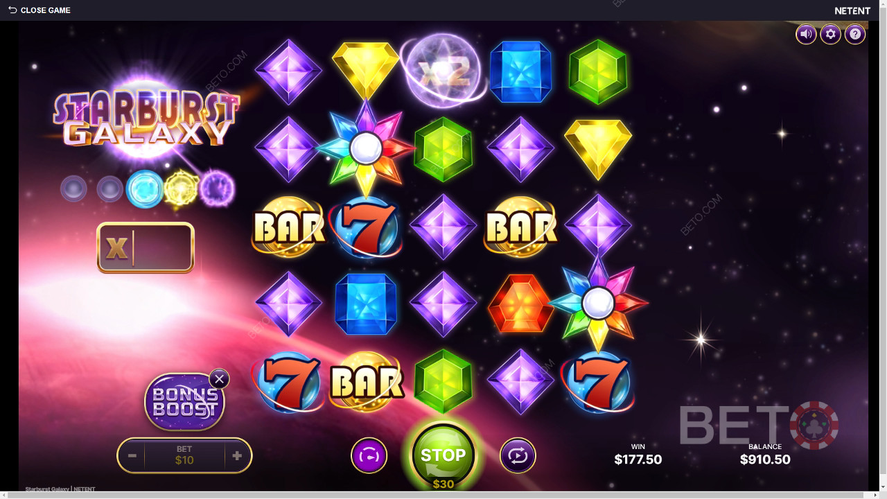 Starburst Galaxy Recenzia od BETO Slots