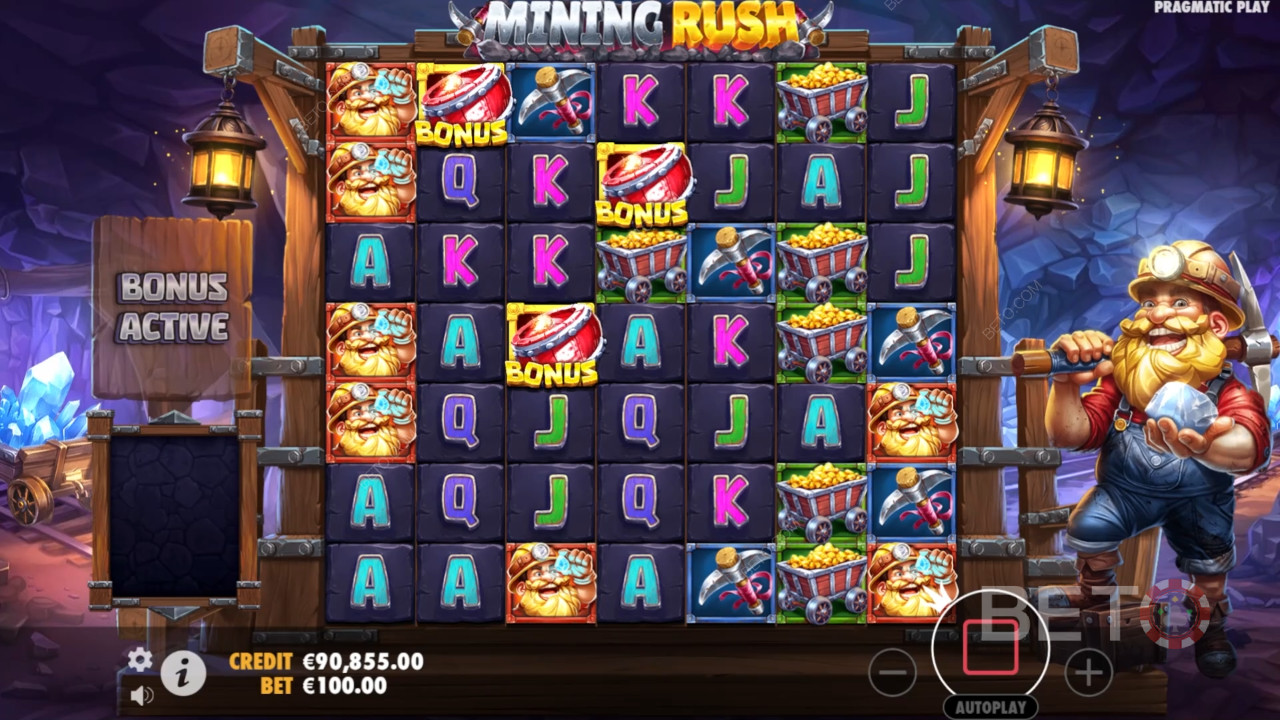 Mining Rush Recenzia od BETO Slots