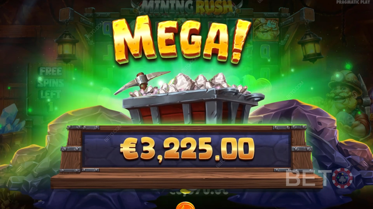 Vyhrajte 10 000x Vašu stávku v automate Mining Rush Online!