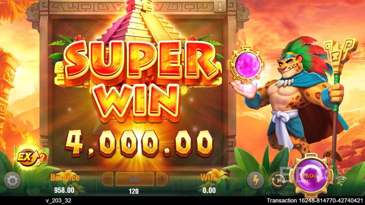 Vyhrajte 4 500-násobok svojej stávky vo video automate Lucky Jaguar!