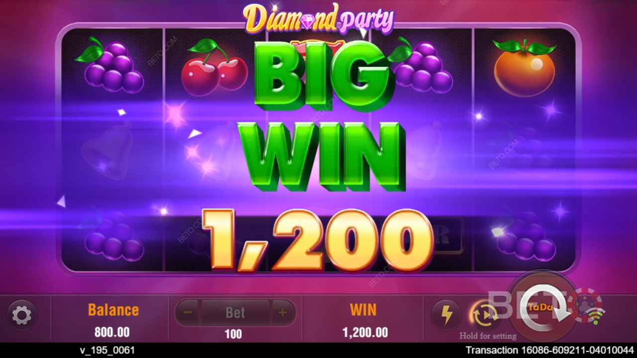 Diamond Party Recenzia od BETO Slots