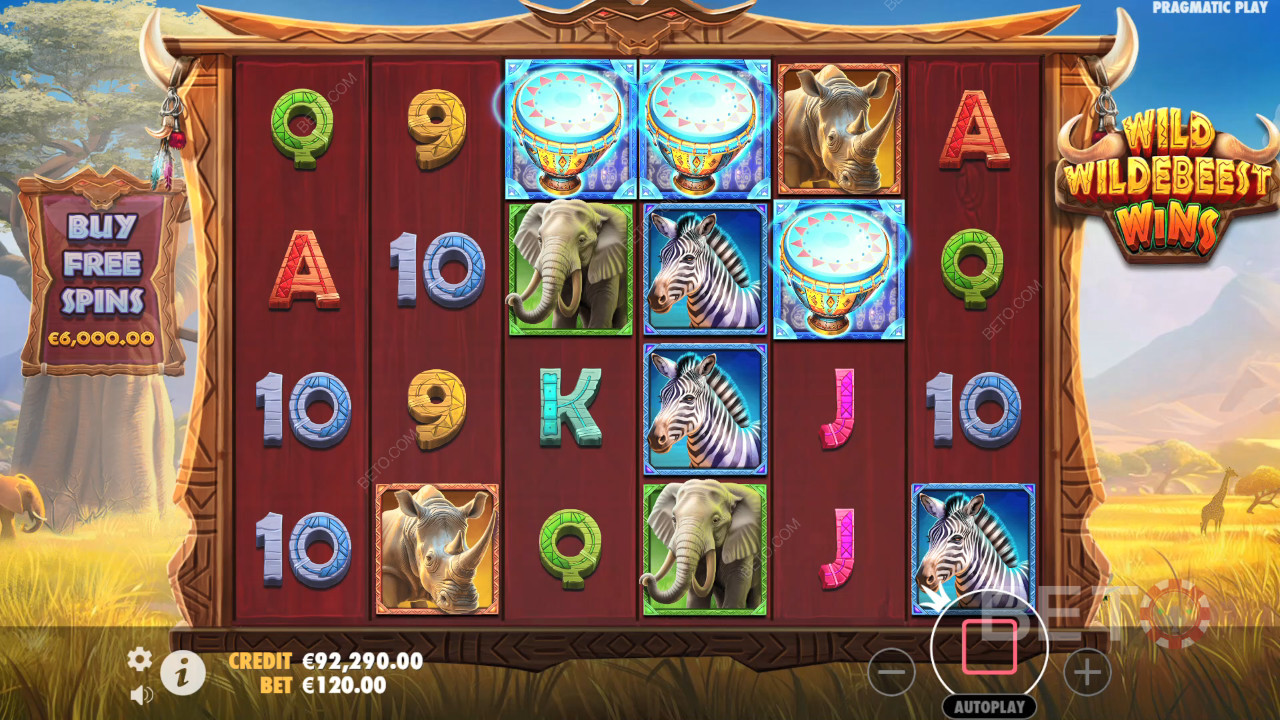 Wild Wildebeest vyhráva Recenzia od BETO Slots