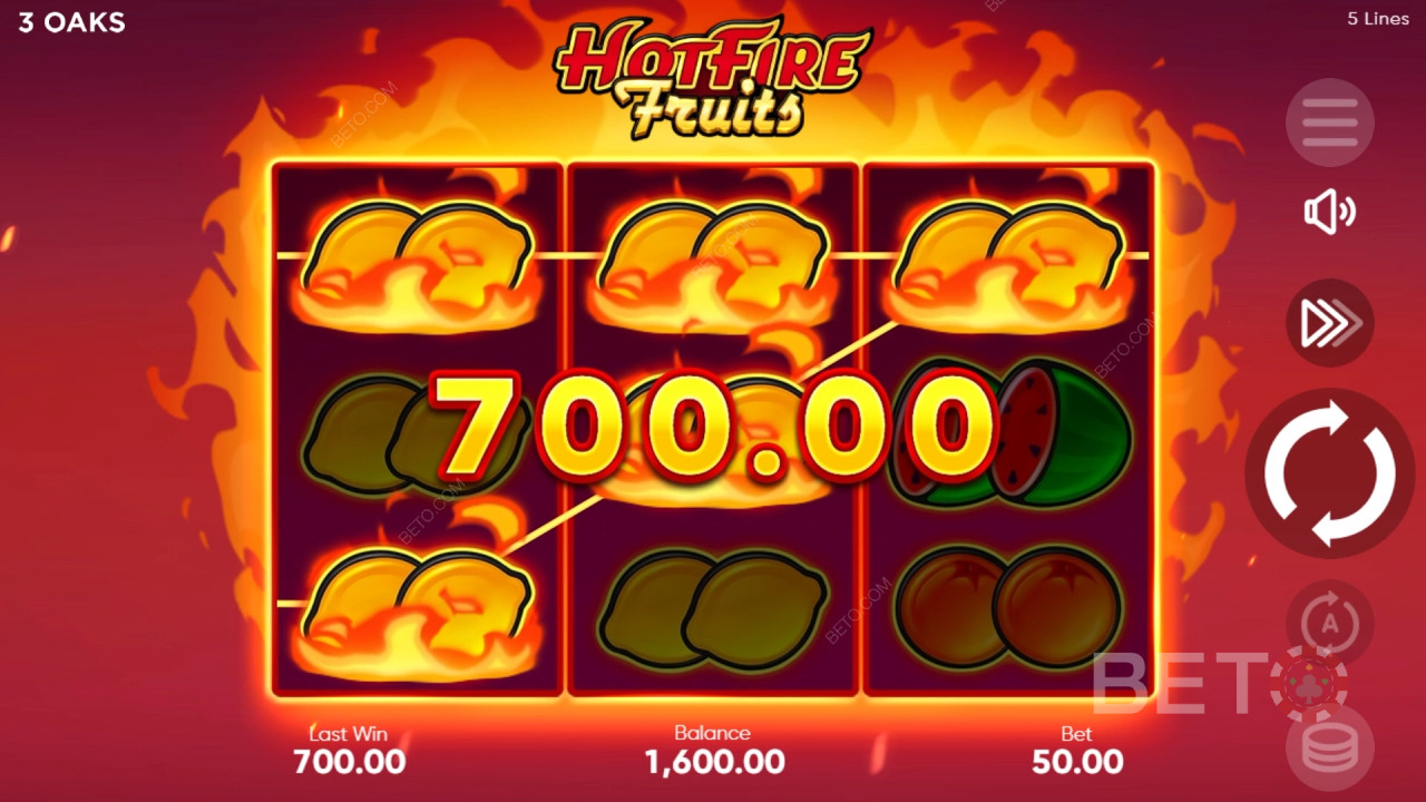 Hot Fire Fruits Recenzia od BETO Slots