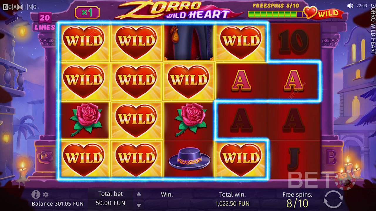 Divoké srdcia na mriežke Zorro Wild Heart