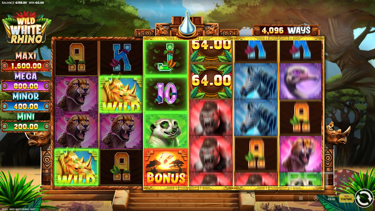 Wild White Rhino Recenzia od BETO Slots