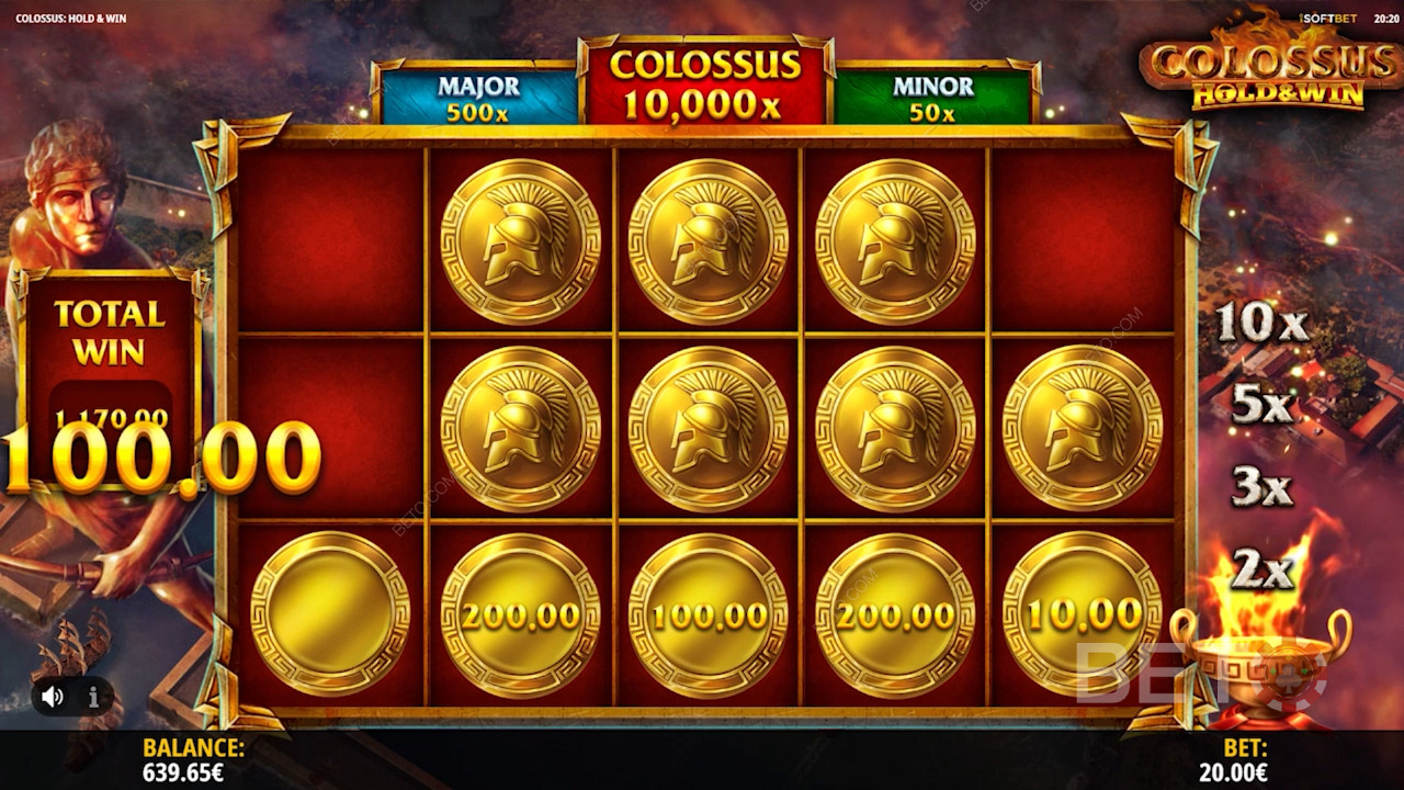 Získajte peňažné odmeny prostredníctvom zlatých mincí v hre Hold and Win