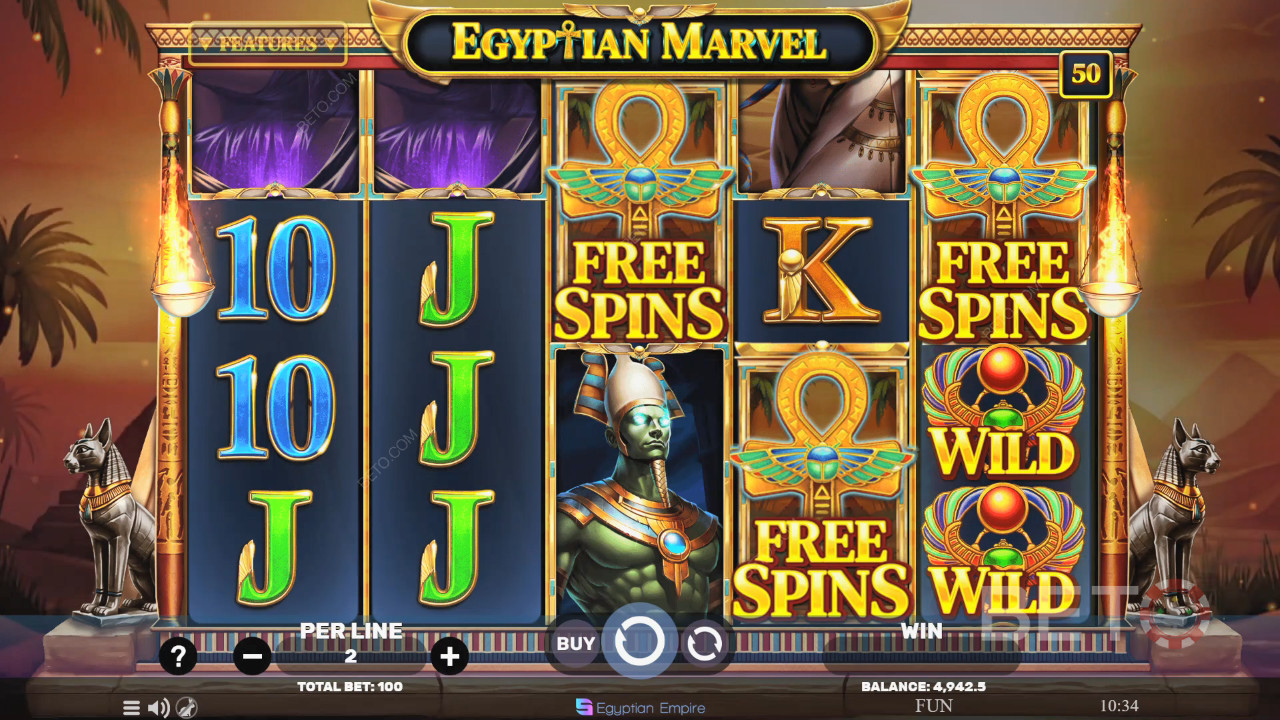 Egyptian Marvel Recenzia od BETO Slots