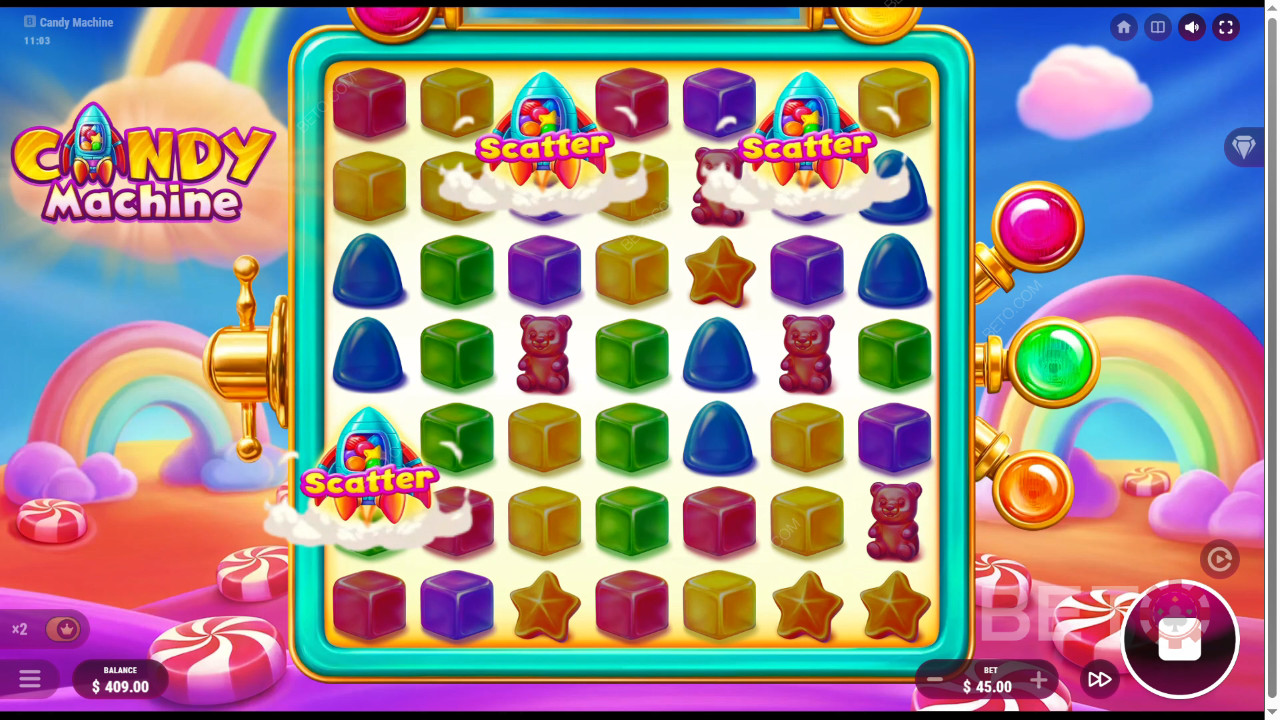 Candy Machine Recenzia od BETO Slots