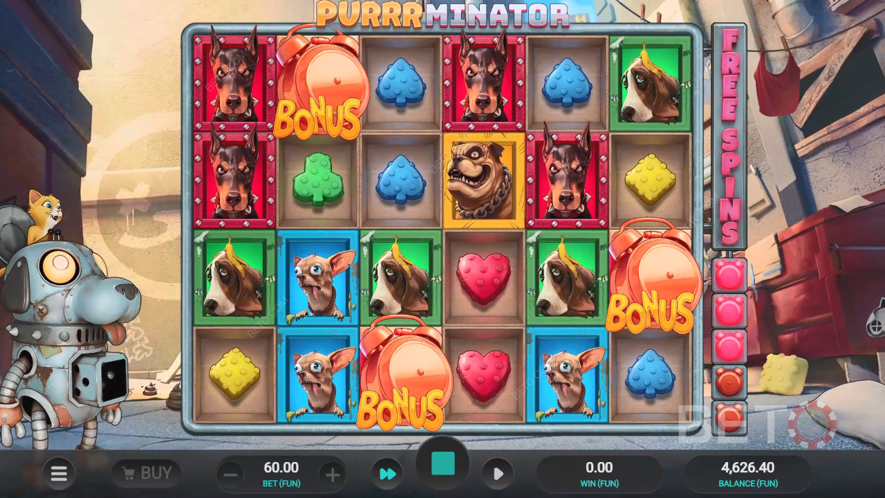 Purrrminator Recenzia od BETO Slots