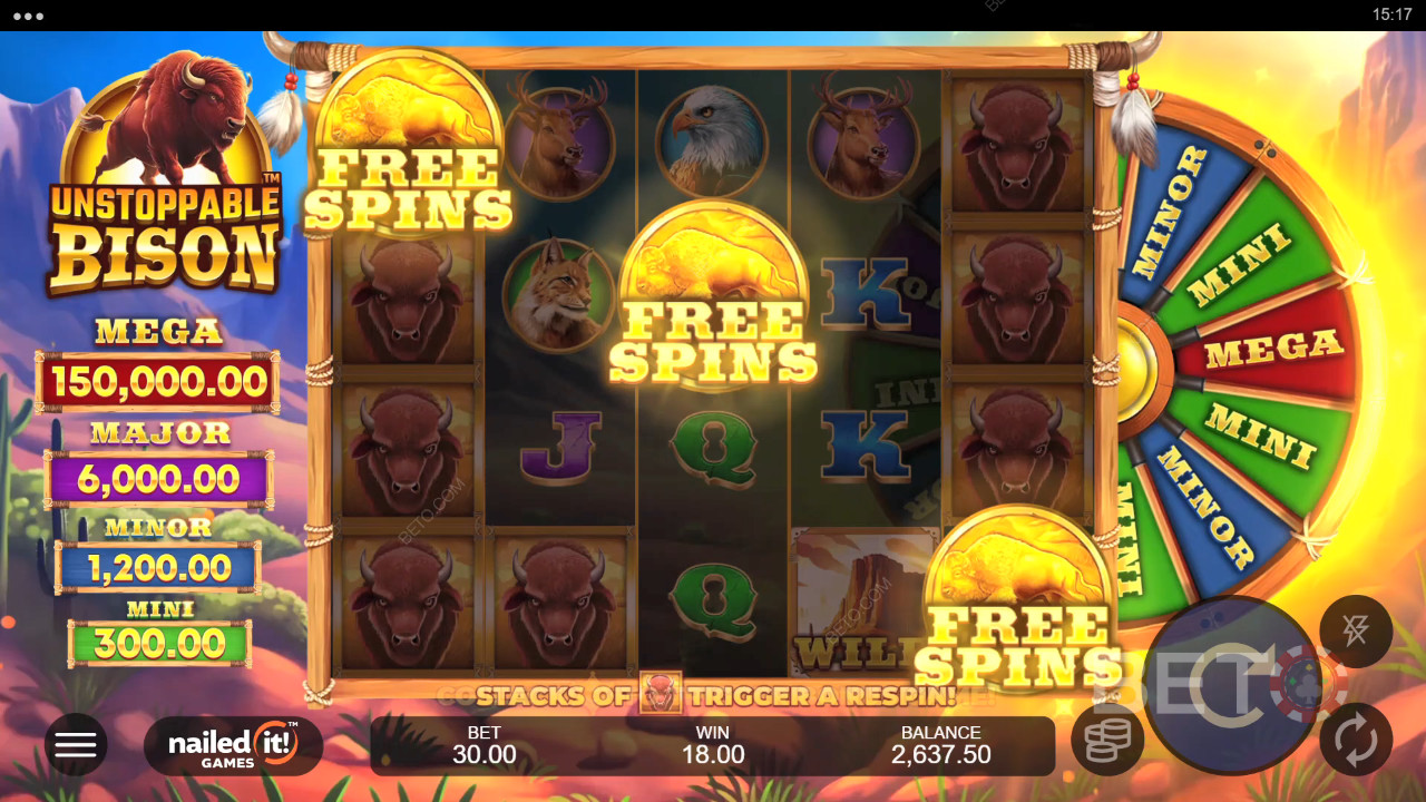 Nezastaviteľný Bison Recenzia od BETO Slots