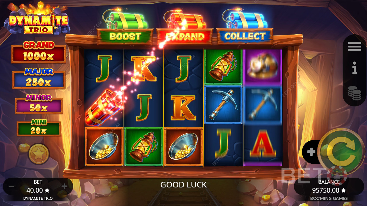 Dynamite Trio Recenzia od BETO Slots