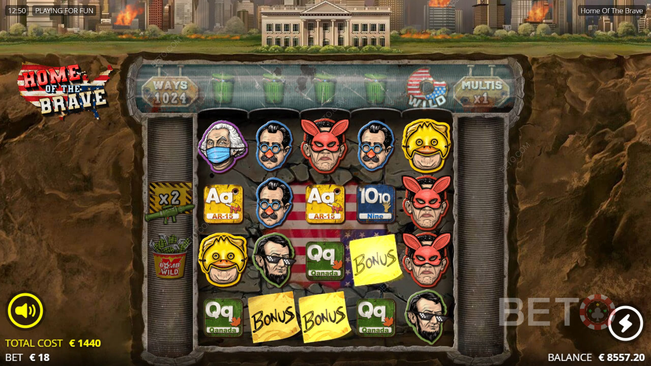 Home of the Brave Recenzia od BETO Slots